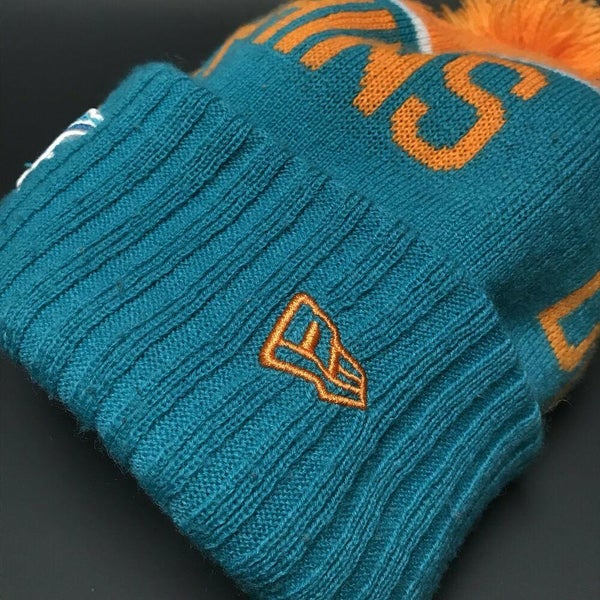 Miami Dolphins Winter Hat New Era NFL Football Adult One Size Fits All