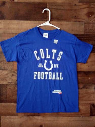 New NFL Football INDIANAPOLIS COLTS Blue White Sports Illustrated Kids Youth Team Shirt