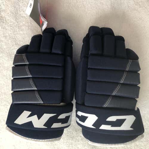 New CCM Tacks 4R Gloves Senior Navy/White