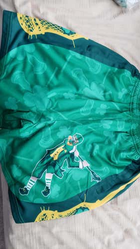 Brand New Chalktalk Irish Shamrock Lacrosse Shorts
