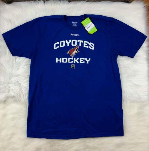 Arizona Coyotes Reebok Short Sleeve T Shirt Blue Men's XL Rare NWT $33.99