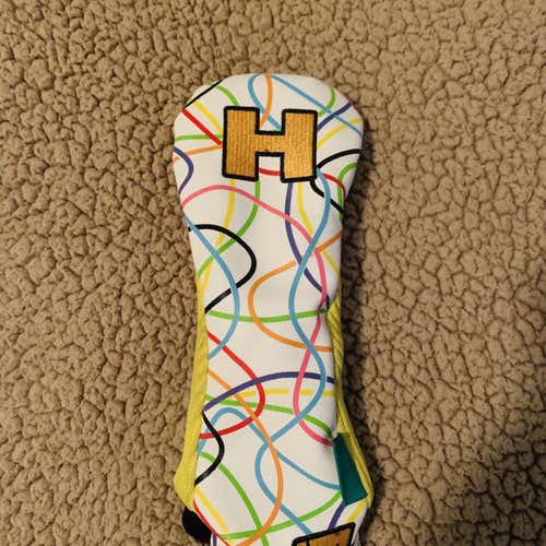 Golf Head Cover Headcover Hybrid Loud Mouth White