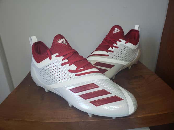 Adidas Adizero 5-Star 7.0 Size 11.5 White/Red