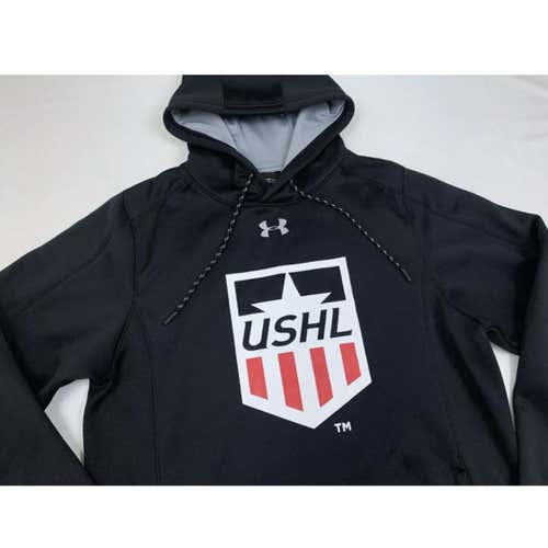 UNDER ARMOUR ushl shield logo us hockey league sweatshirt hoodie sz medium