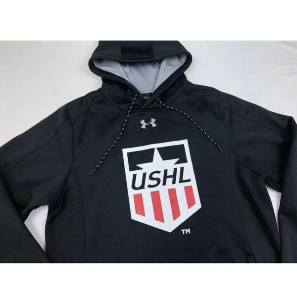 UNDER ARMOUR ushl shield logo us hockey league sweatshirt hoodie sz medium