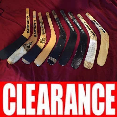 9 Lefty Blade Lot - Left Hand Stick / Shot Hockey Blade Lot - YOU GET EM ALL! One Price!