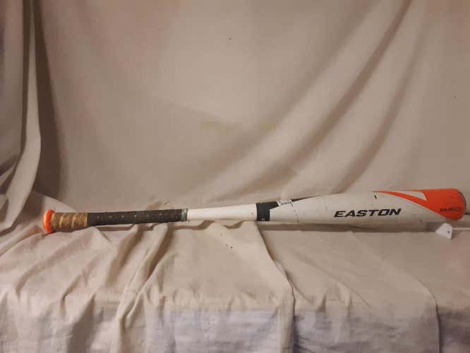 Used Easton MAKO BB14MK Bat Length-Wgt 32' Wht-Gry-Blk Comp. BBCOR Baseball Bat