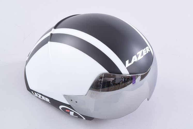 Lazer WASP Air TT Aero Cycling Bike Helment Small 52-56cm White Black