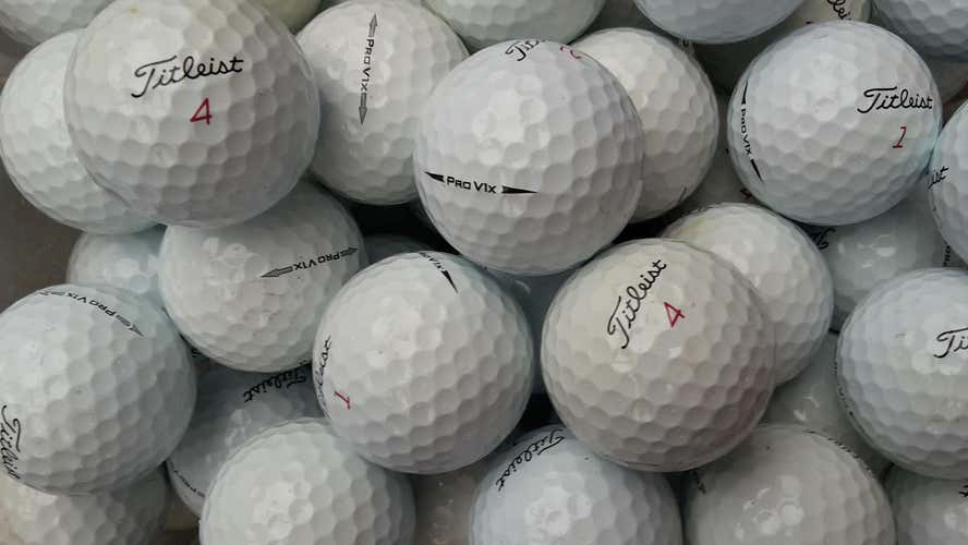120 Titleist Pro V1x Golf Balls - Hardly Used 3A+ - AAA+ and better
