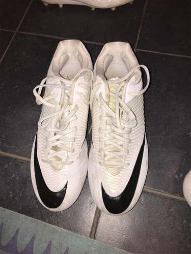 White Nike Cleats Size 10.5