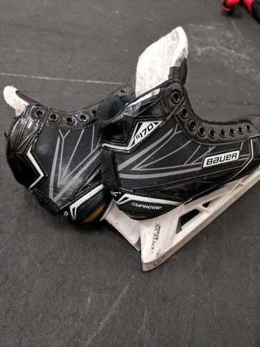 Bauer Supreme S170 Hockey Goalie Skates Junior Size 4.5 WIDE