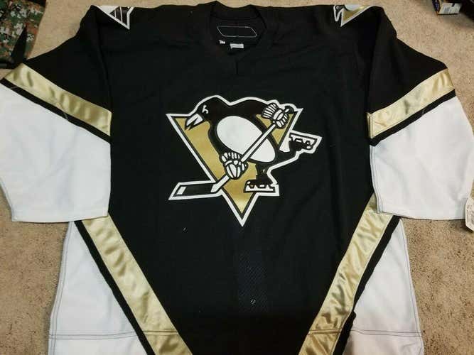 PITTSBURGH PENGUINS 2006 Black Reebok PRO Stock Player Game Issued Jersey 50 NEW