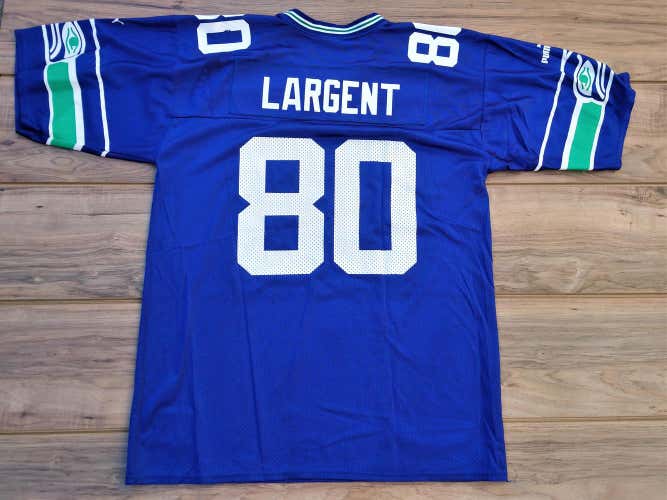 Seattle Seahawks Steve Largent Throwback Puma NFL Football Jersey Size Large