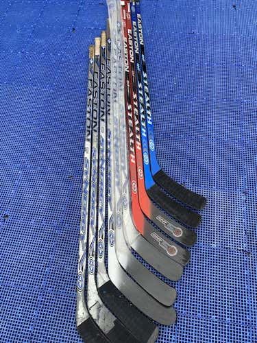 New Easton Stealth CNT and SE  Hockey Stick Bundle Lefty Mid Senior 3 sticks.