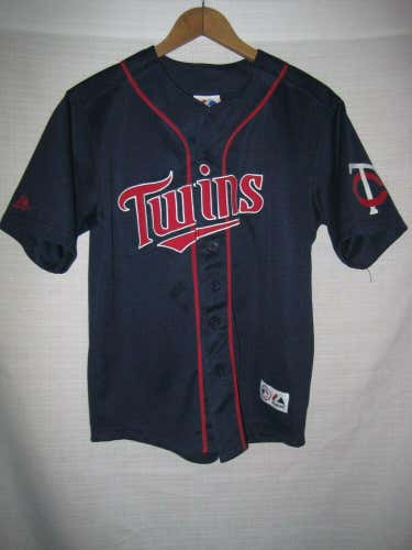 Minnesota Twins Majestic Baseball Jersey Kids Boys M 10/12 Blue