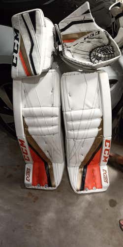 CCM Extreme Flex III Custom Pro Goalie Gloves & Blockers Regular Senior - AHL San Diego Gulls
