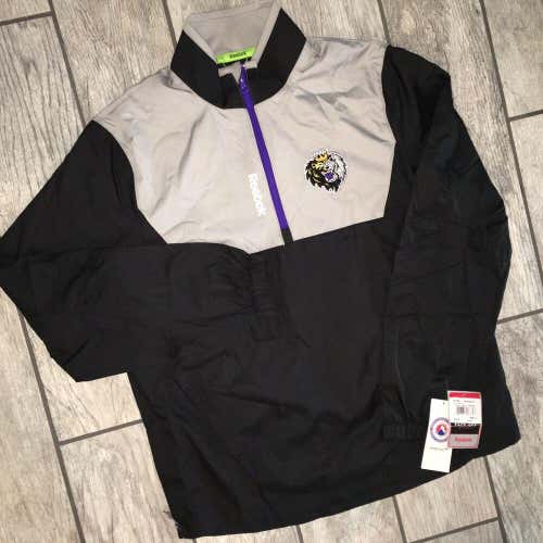 $75 New! Reebok AHL MANCHESTER MONARCHS Hockey 1/4 Zip Jacket Men S LA Kings