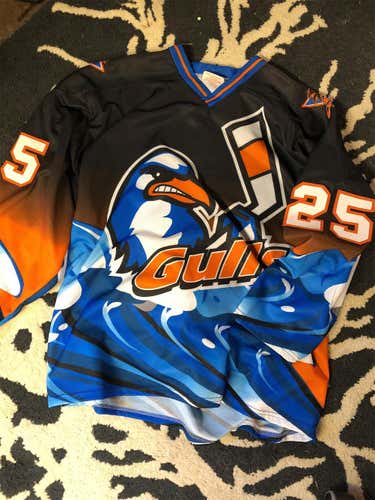 WCHL San Diego Gulls Game Worn ProJoy Jersey - AWAY