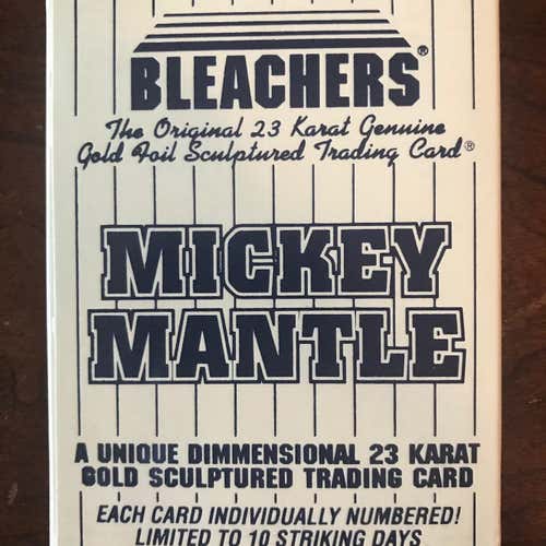 Mickey Mantle & Ted Williams 23Karat Gold  Foil Card