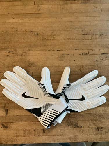 NIKE D-TACK LINEMAN PADDED NFL FOOTBALL GLOVES WHITE PGF463-100 MENS SIZE XXL