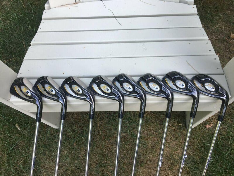 Cobra S3 Iron Set, 4-9, PW & GW (8 Clubs), Steel Stiff, Righty, Great Clubs