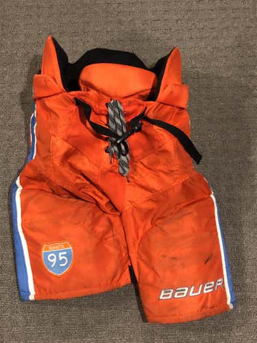 Orange and blue striped Bauer Pants Adult