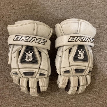 NEW Brine King IV Black & Yellow Medium 12" Lacrosse Gloves 