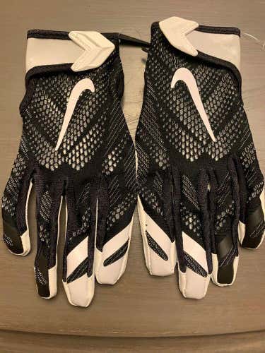 Nike Vapor Knit PE Football Receiver Gloves Black/Gray PGF396-010 Adult Size L
