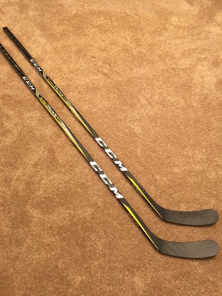 *New* 2x CCM Super Tacks 2.0 Hockey Stick Lefty Mid Senior Pro Stock 85 flex P19