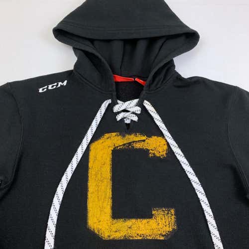 CCM Lace Neck Logo Hoodie Sweatshirt Adult Medium