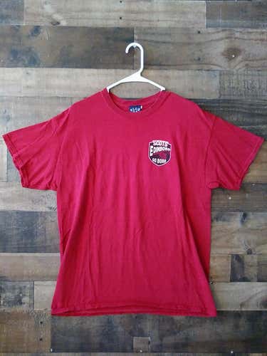 NCAA College EDINBORO UNIVERSITY FIGHTING SCOTS Red Black 1857 Go Boro Team Shirt