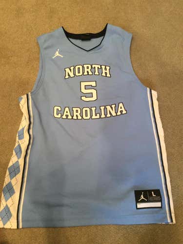 North Carolina Air Jordan Jersey Youth Large