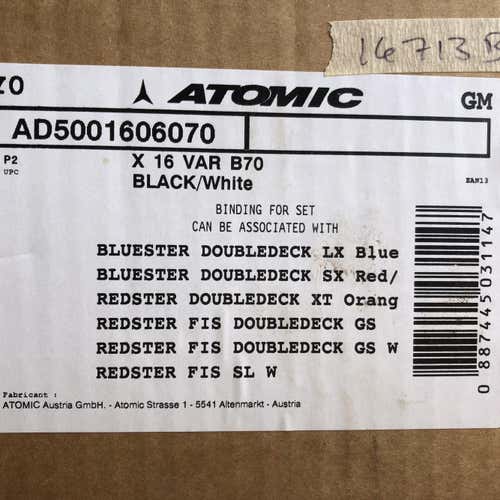 New Atomic X16 VAR Ski Bindings