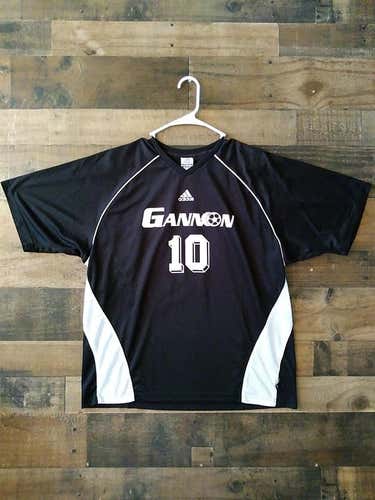 Adidas NCAA College Soccer GANNON UNIVERSITY GOLDEN KNIGHTS Black White Game Worn Jersey