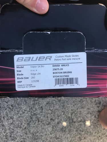 New Bauer 1X 8D pro stock David Krejci Skates