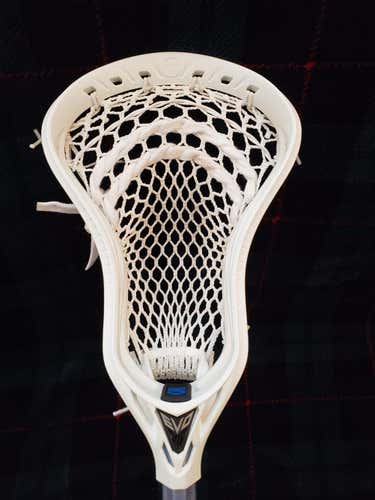 New Warrior Evo 5 White - Strung with StringKing 4X Mesh and Strings
