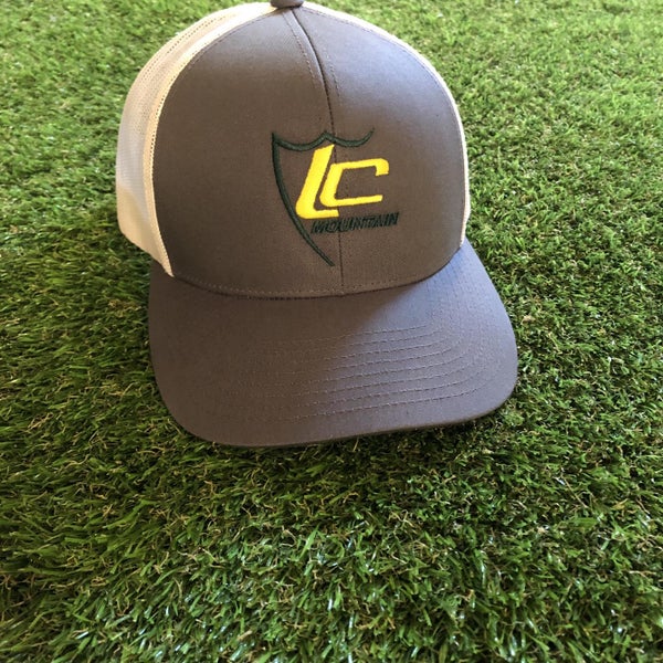 Brand New 3D LC Mountain Lacrosse Club Hat Green Yellow Grey