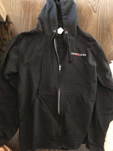 New  MadDog Lacrosse Zip Up Sweatshirt Adult Small