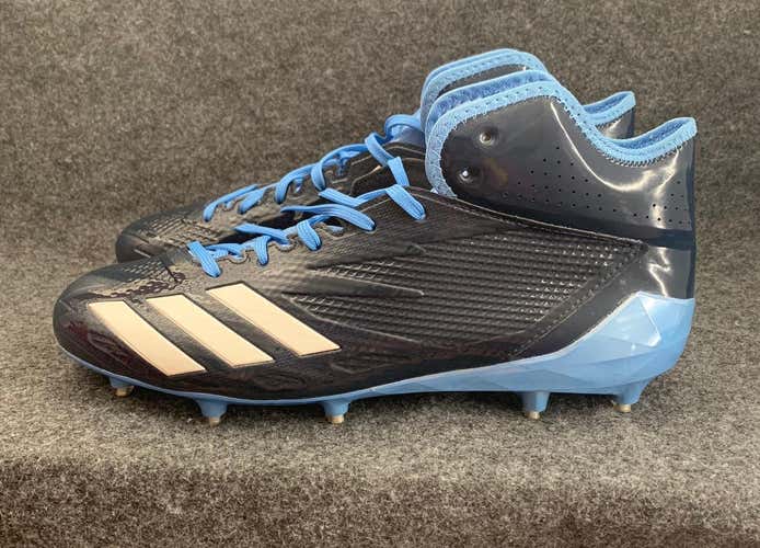 Adidas Adizero 5-Star 6.0 Mid Football Cleats Navy Blue UNC BW1476  Size 11.5