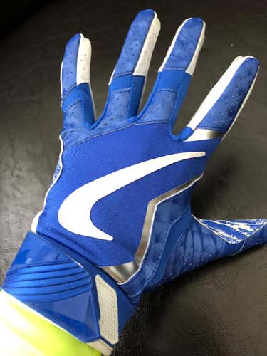 New Nike Vapor Jet Gloves Sz Medium Blue