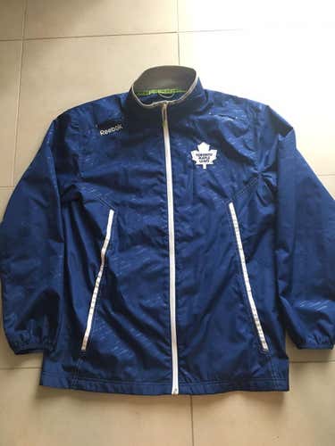 Toronto Maple Leafs PRO STOCK HOCKEY REEBOK Rink Jacket SIZE MEDIUM