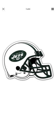 NFL New York Jets 12 inch Auto Magnet Helmet Shaped by Fremont Die