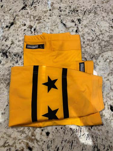 2017 NHL All Star Game Reebok Socks Senior Pro Stock (Atlantic Division Gold)