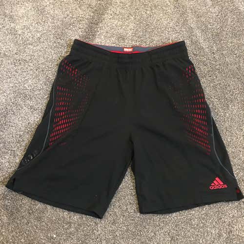 Adidas Men's Climalite Crazy Ghost Athletic Basketball Shorts - XL - Black/Red