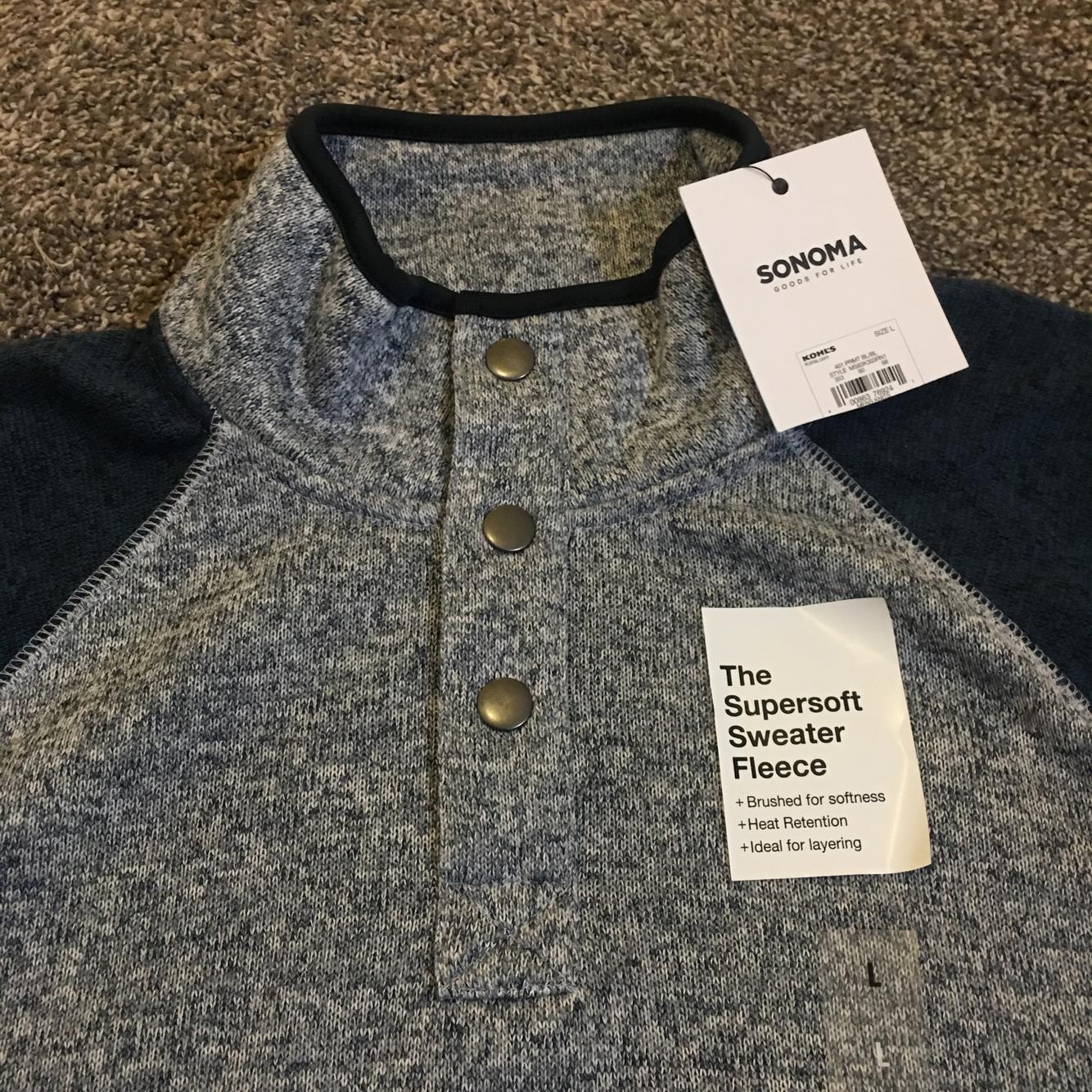 Pullover Supersoft Sweater Fleece Gray 