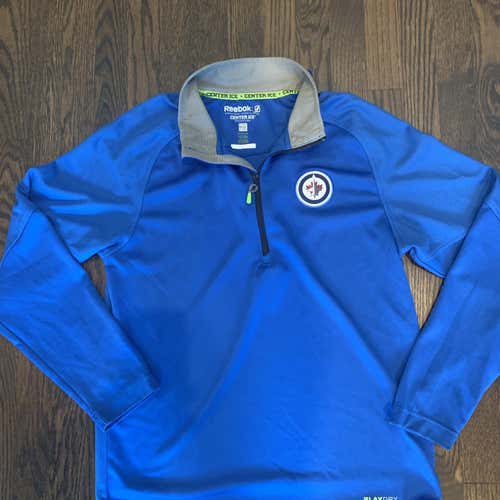 Winnipeg Jets 1/4 Zip Reebok Performance Top Adult Medium
