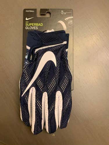 Nike Superbad football gloves PGF938 091 Navy White Sz XL