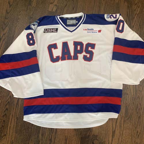 Madison Capitols USHL Jersey Pro Stock (“Miracle” Night Promo)- New