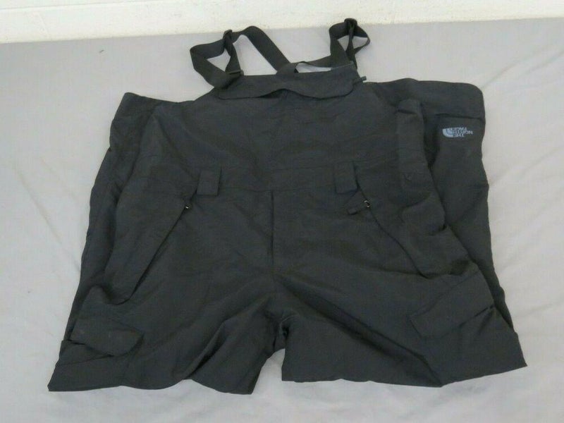 The North Face Black Waterproof Breathable Black Bib Shell Ski/Snow Pants Men XL