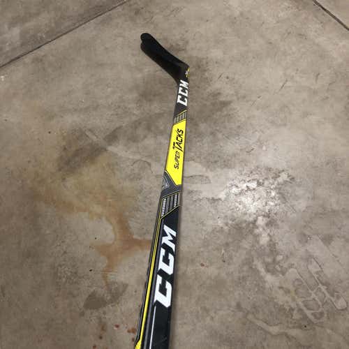 Super Tacks Hockey Stick Lefty Toe Senior Pro Stock